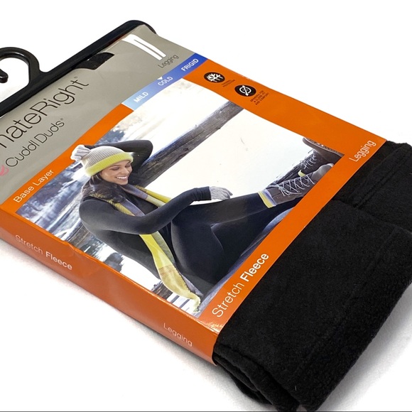 Cuddl Duds Climate Right Stretch Fleece Leggings - Picture 3 of 11